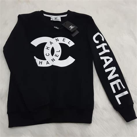 uniform chanel|authentic Chanel logo sweater.